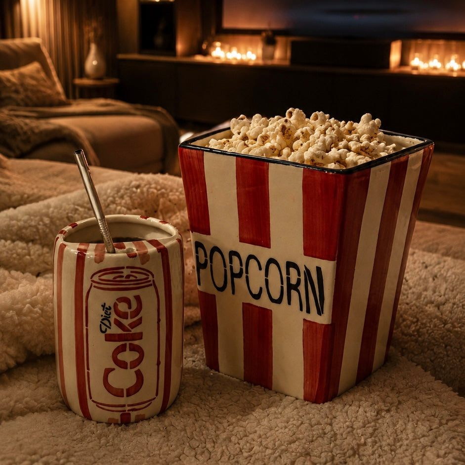 Diet Coke Sipper and Popcorn Tub - Movie Night Must Have