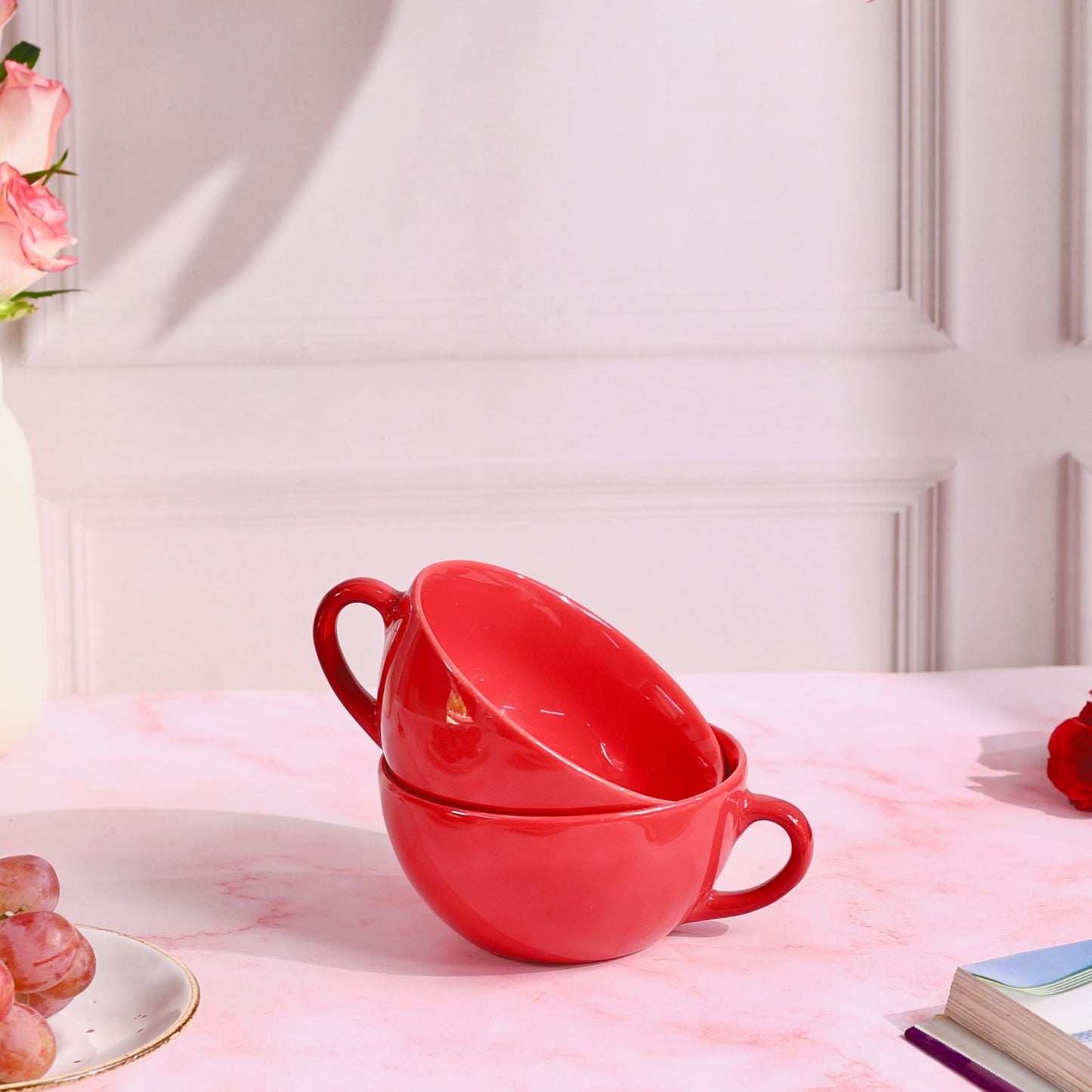 Red Chic Gigi Wide Cappuccino Mug