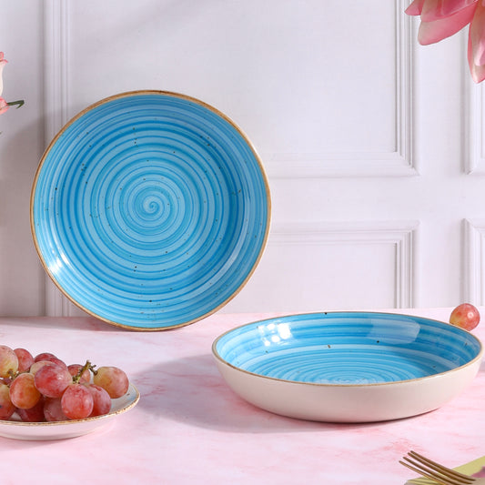 Gagan Spiral Large Shallow Bowl