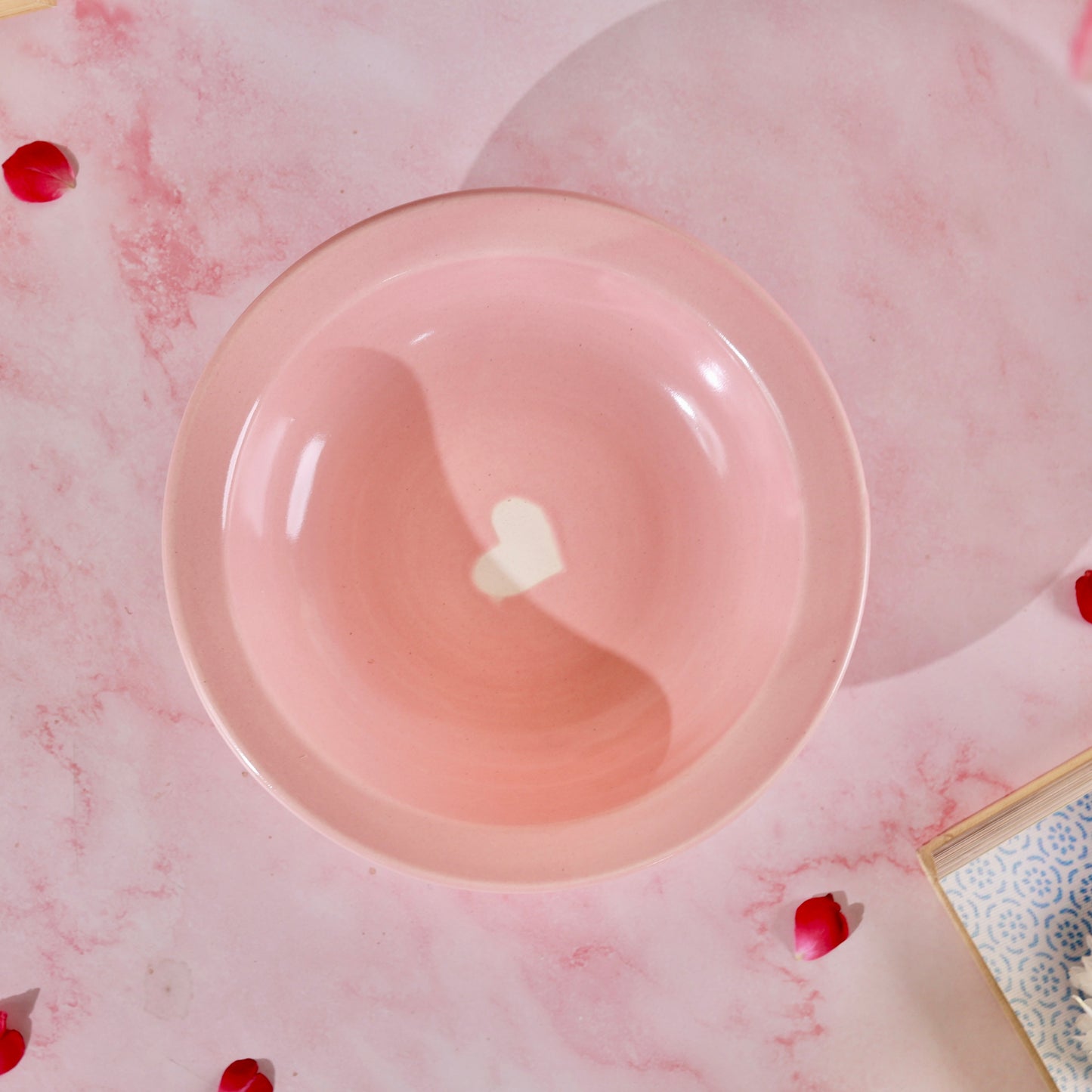 Pink Beating Heart Pasta Plate