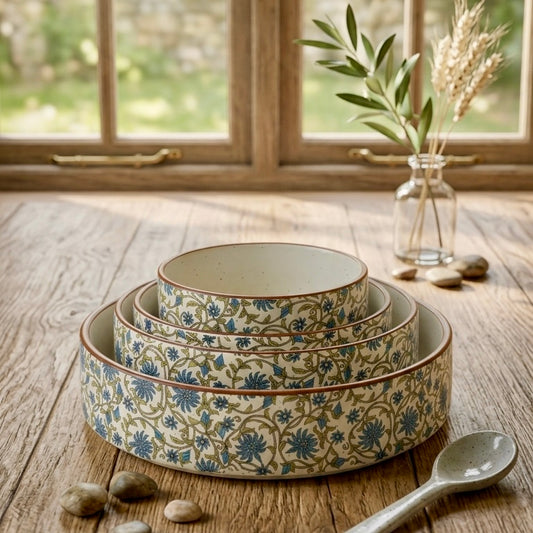 Reeti Bagh Flat Nesting Bowls - Set of 4