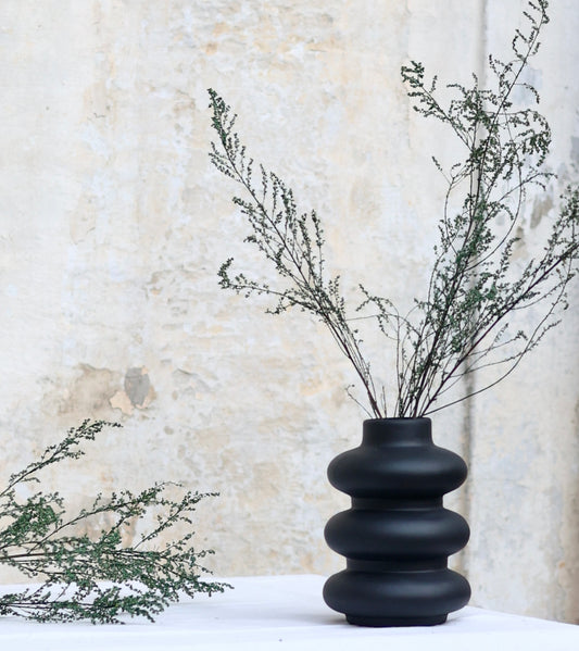 Osaka Black Vase Small