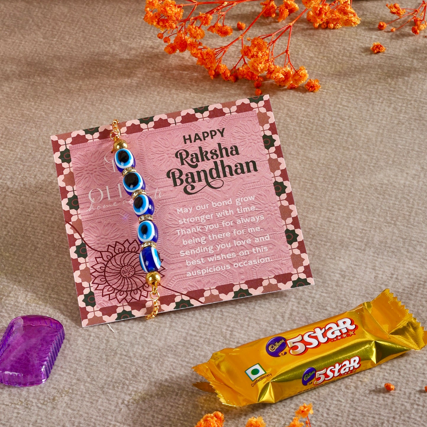 Mini Rakhi Gift Hamper - Strong Shield for Bhaiya or Bhabhi