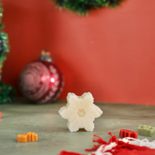 Christmas Snowflake Candle