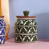 Mughal Handpainted Airtight Ceramic Jars