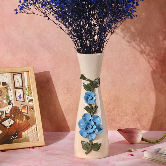 Verushka 3D Vase Light Blue (Dried flowers not included)