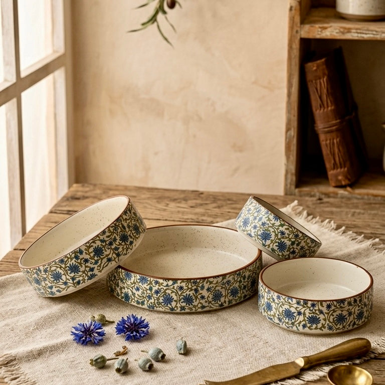 Reeti Bagh Flat Nesting Bowls - Set of 4