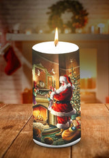 Christmas Glow Pillar Candle