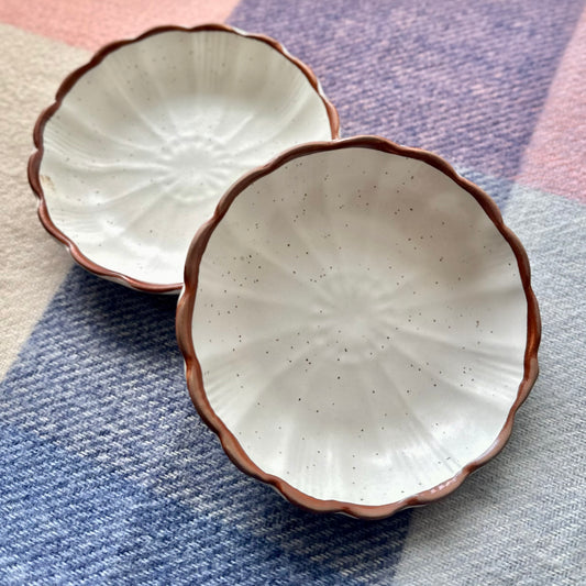 Nira Scalloped Mini Tapas Bowls - Set of 2