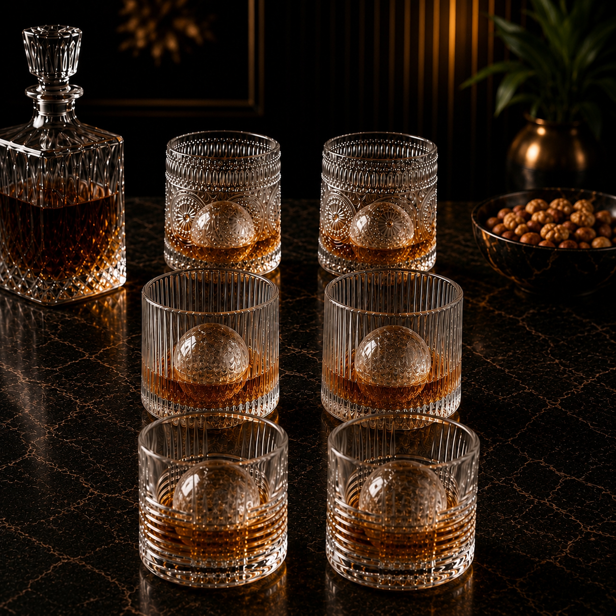 Studio Helena Dancing Glasses for Juices and Whiskey - Set of 6