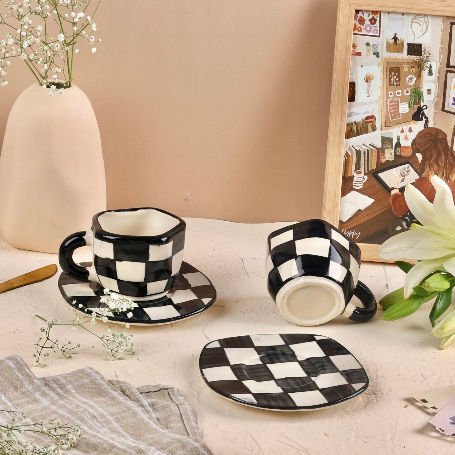 Fairy Tale Whimsical Cups and Saucers