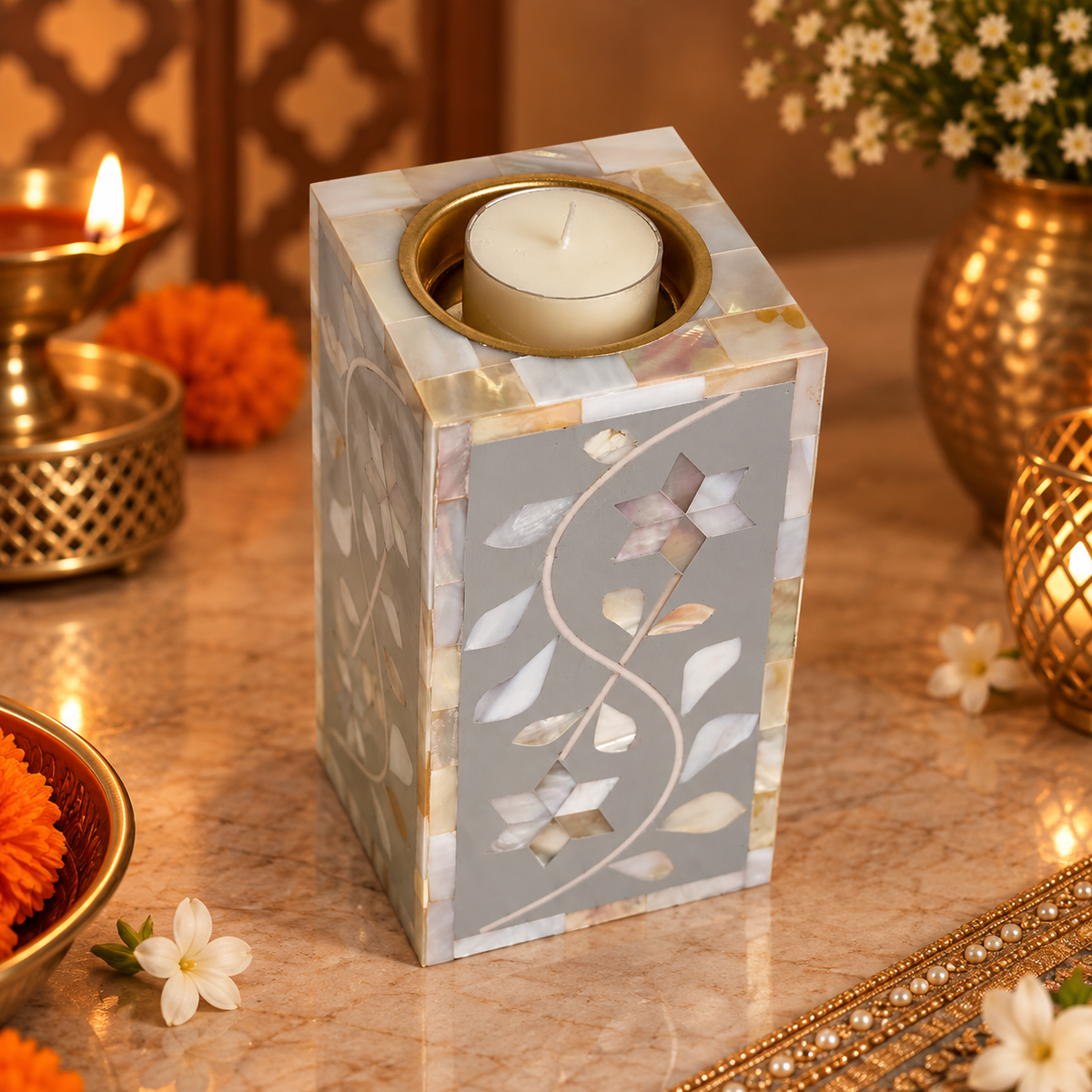 Sitara Aura Candle Stands