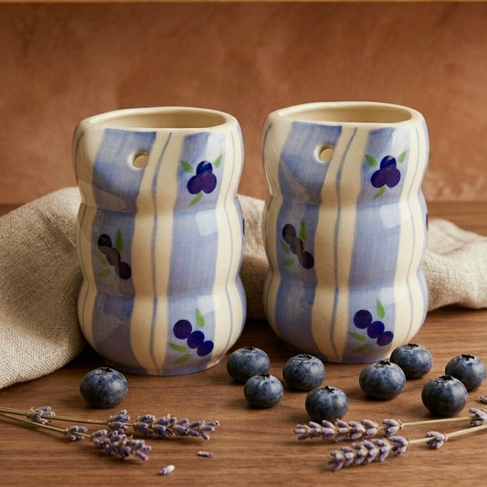 Blueberry Bailey Ceramic Sipper