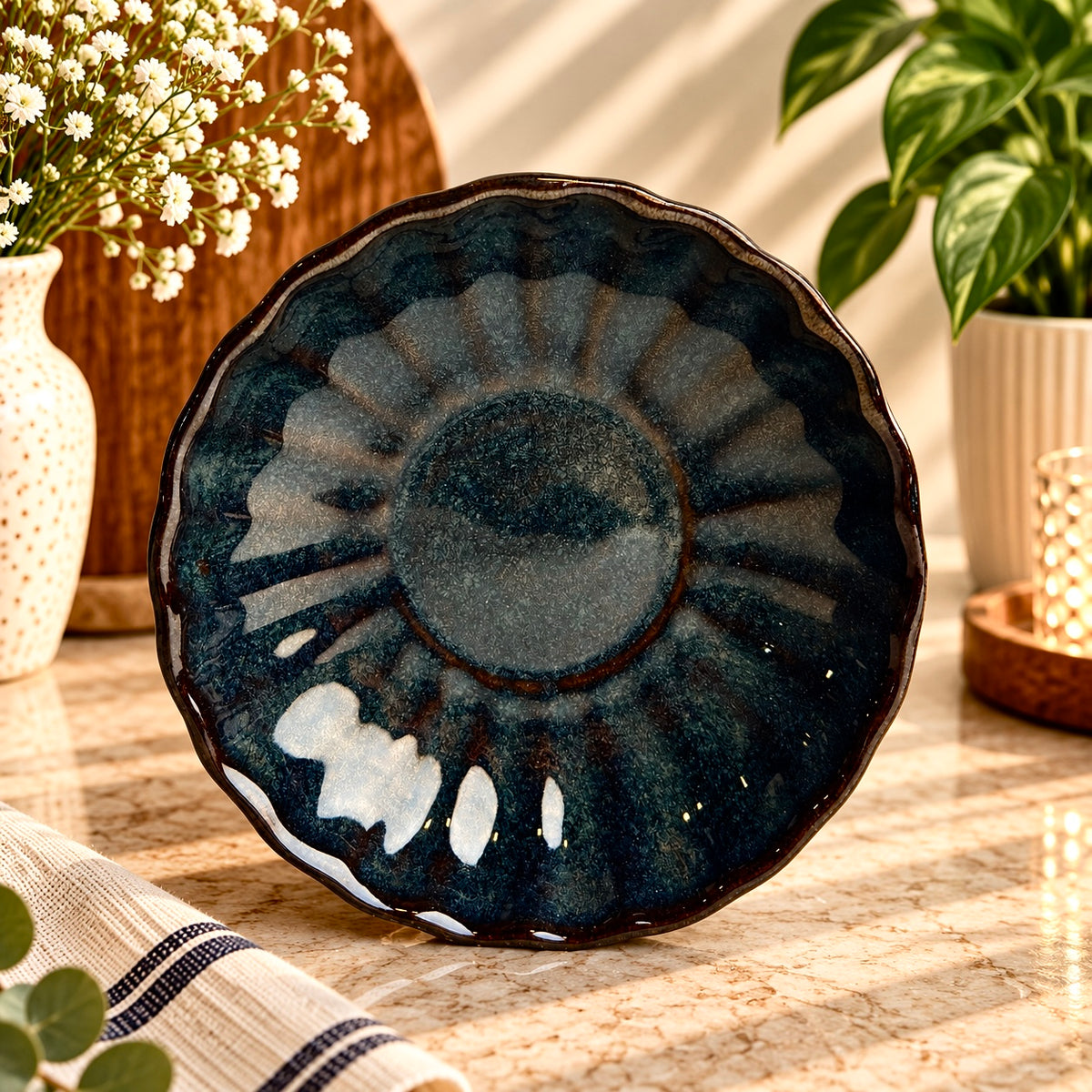 Garaj Scalloped Shallow Bowls