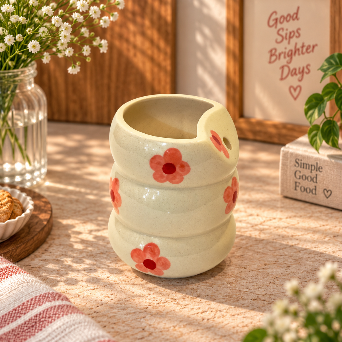 Blossom Ceramic Sipper
