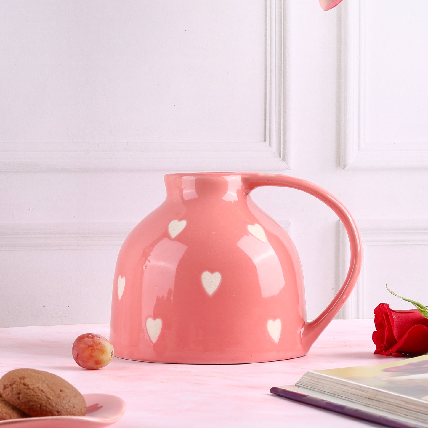 Beating Heart Pink Jug Vase