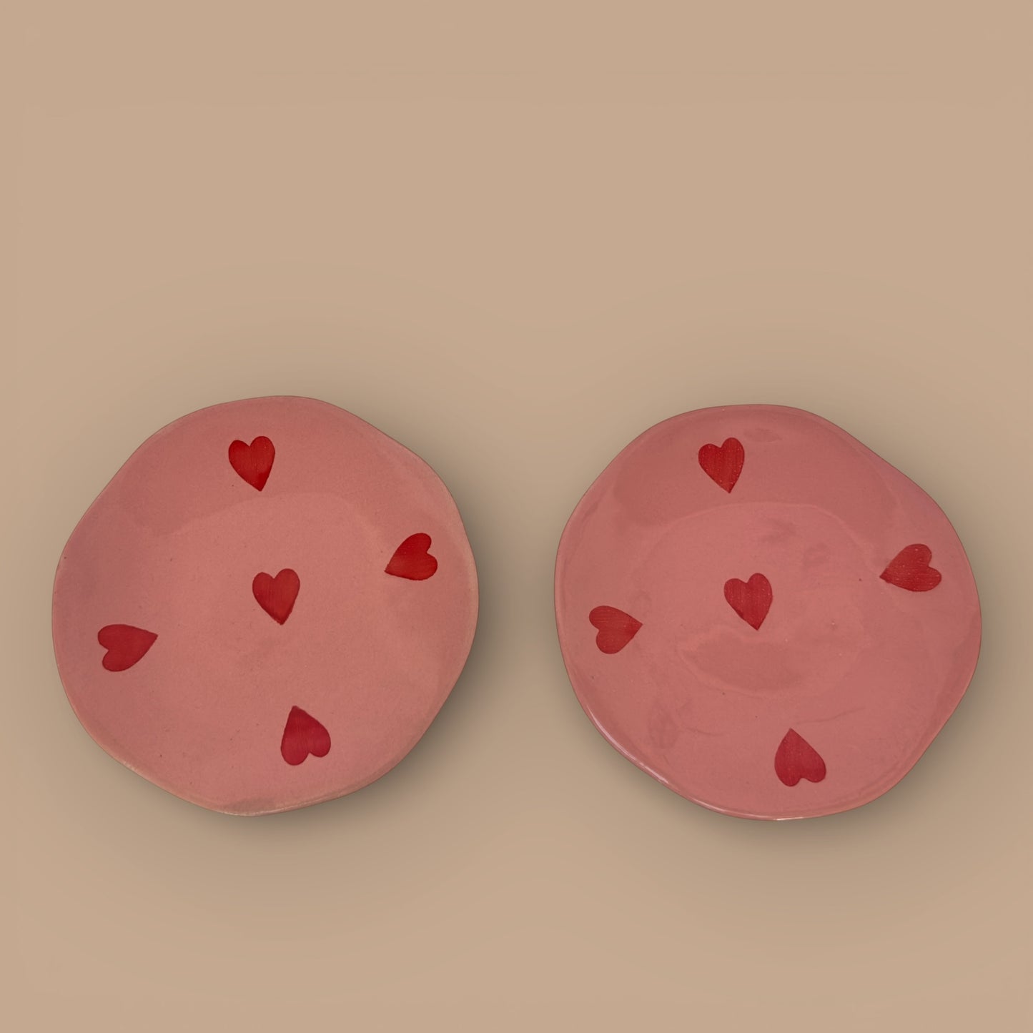 Crush Heart Tea or Dessert Plate - Set of 2