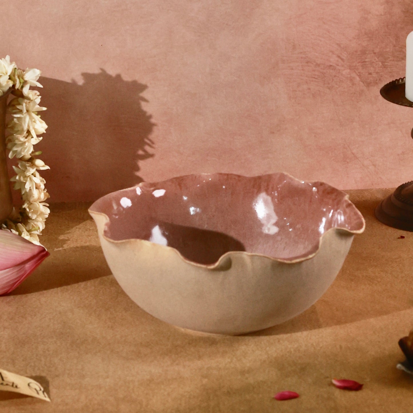 Blush Tide Studio Pottery Serving Bowl