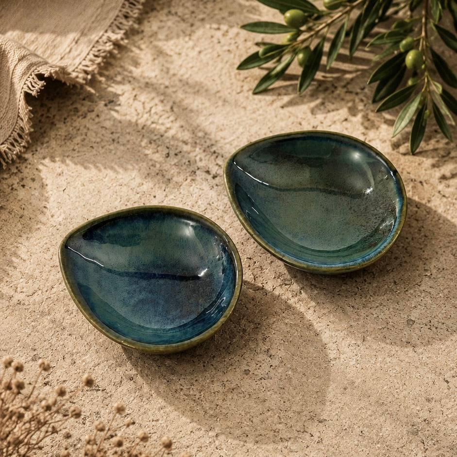 Veda Teardrop Mini Tapas Bowls - Set of 2