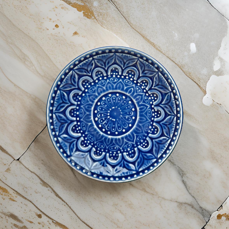 Blue Rooh Studio Pottery Quarter Plate