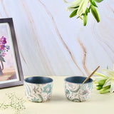 Muted Pastel Phool Bagh Snack Bowl - Set of 2