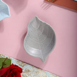 Wistera Pastel Leaf Dip Plate or Trinket Dish