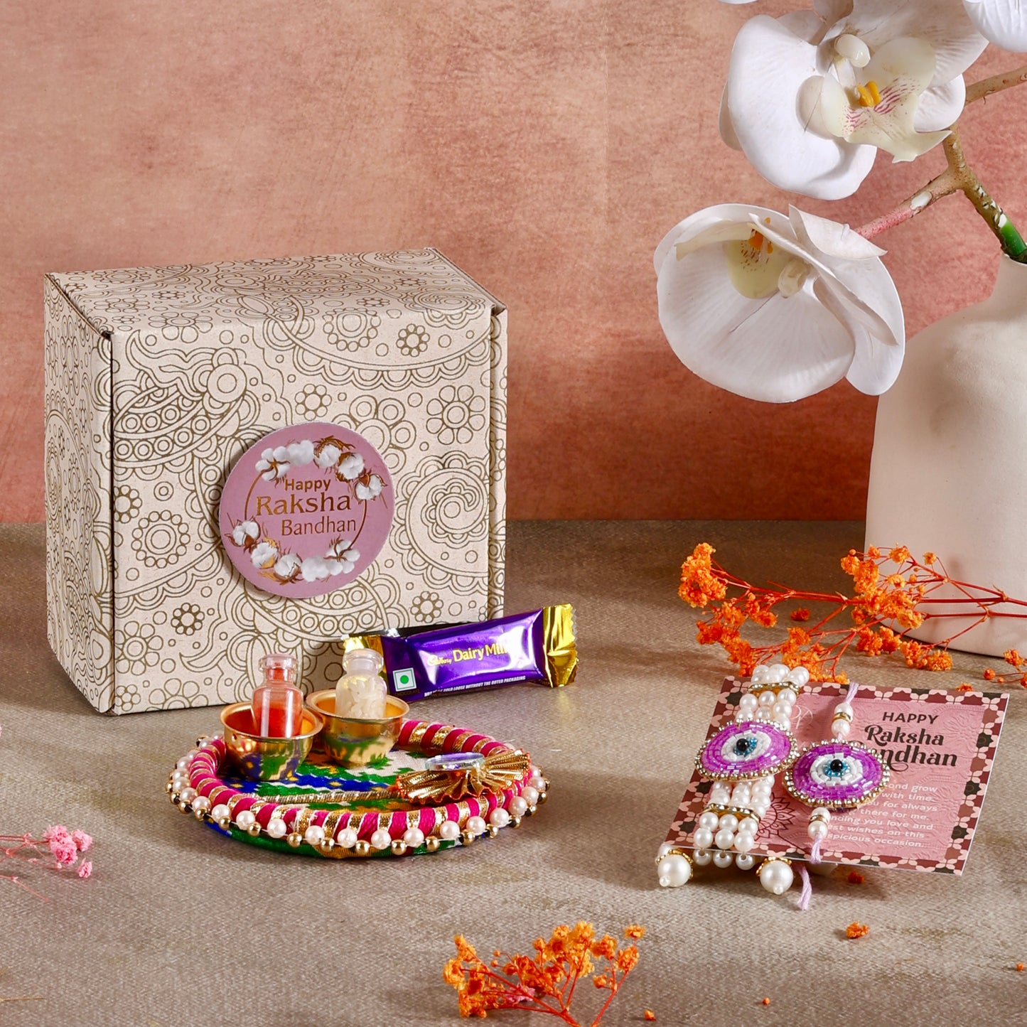 Mini Rakhi Gift Hamper - Eyeconic Bond for Bhaiya Bhabhi