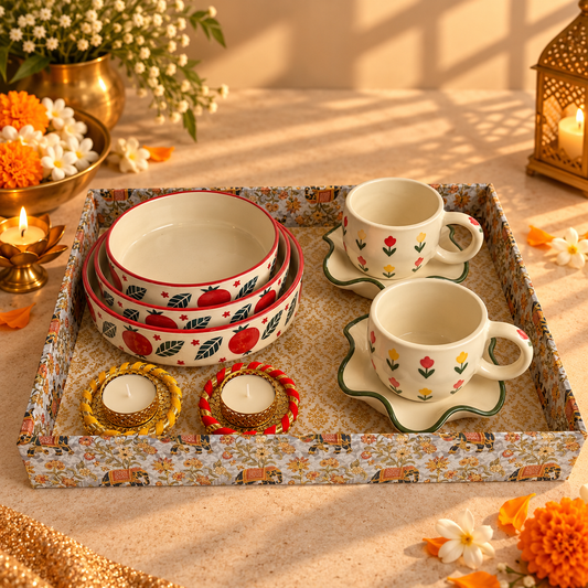 Blushing Orchard Festive Tray Hamper