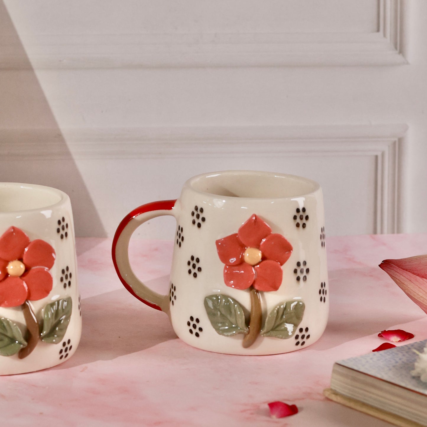 Camellia Flower Mug - Set of 2