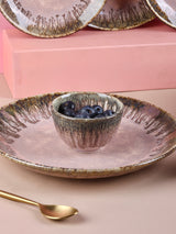 Pastel Pink Studio Pottery Dinner Plate