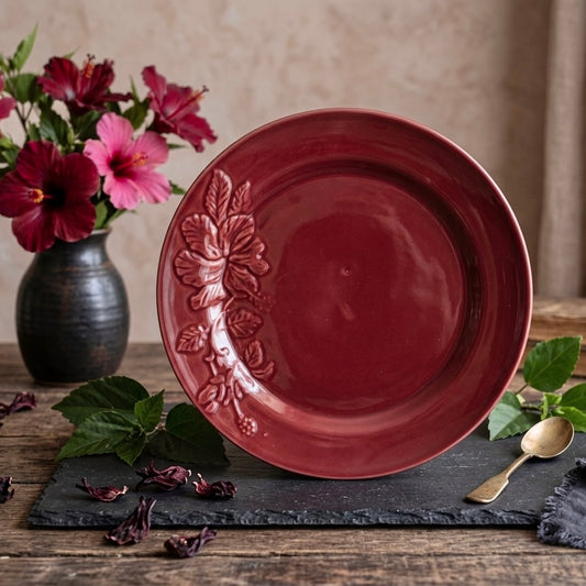 Hibiscus Bloom Large Serving Platter