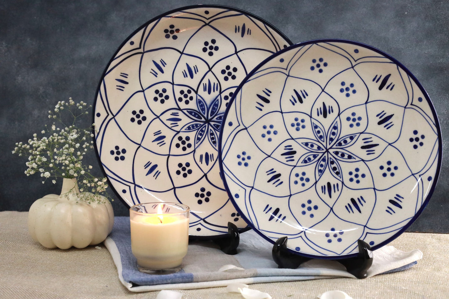 Vanya Handpainted Rice Plate