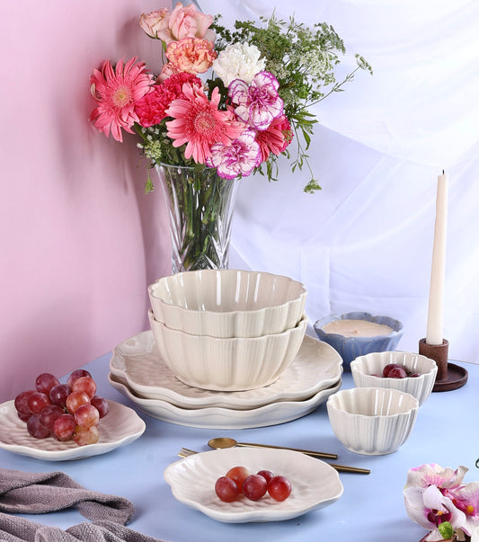 Aaira Dinner Set for 2 (Exclusive) - 7 pieces