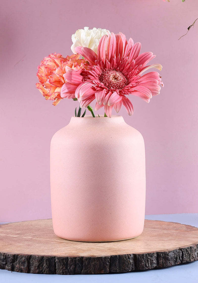 Pastel pink vase