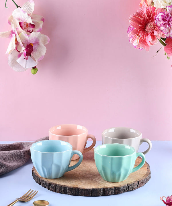 Giselle Cups - Light Blue, Mint Green, Pink & Light Grey