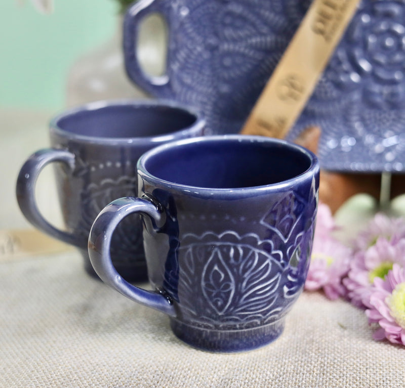 Studio Pottery Renee Embossed Mug