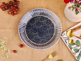 Studio Pottery Blue Flower Platter