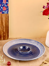 Studio Pottery Spiral Chip and Dip Platters