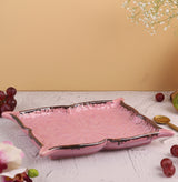 Studio Pottery Pink Butterfly Platter