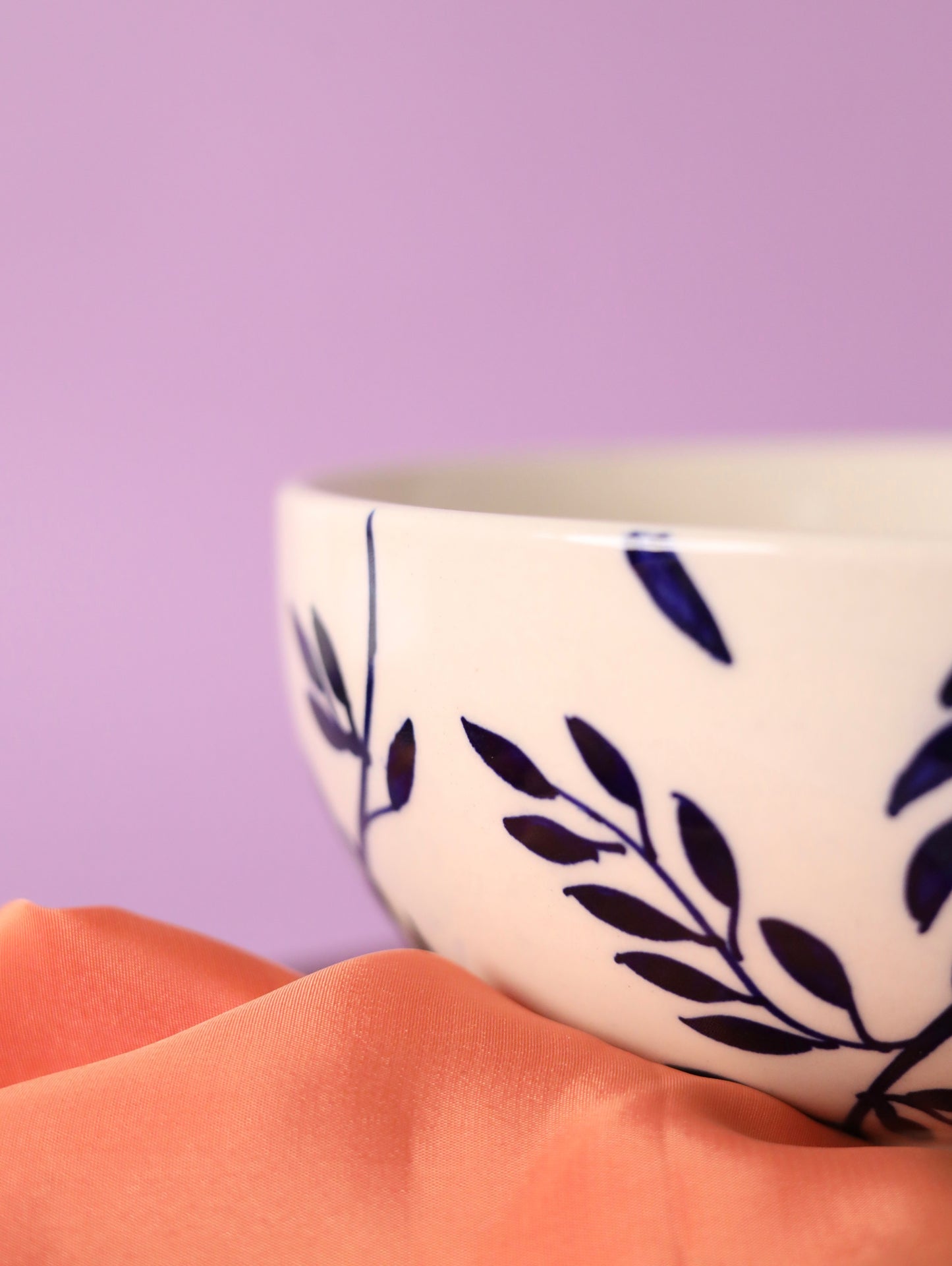 Blue Leaf Serving Bowl Small