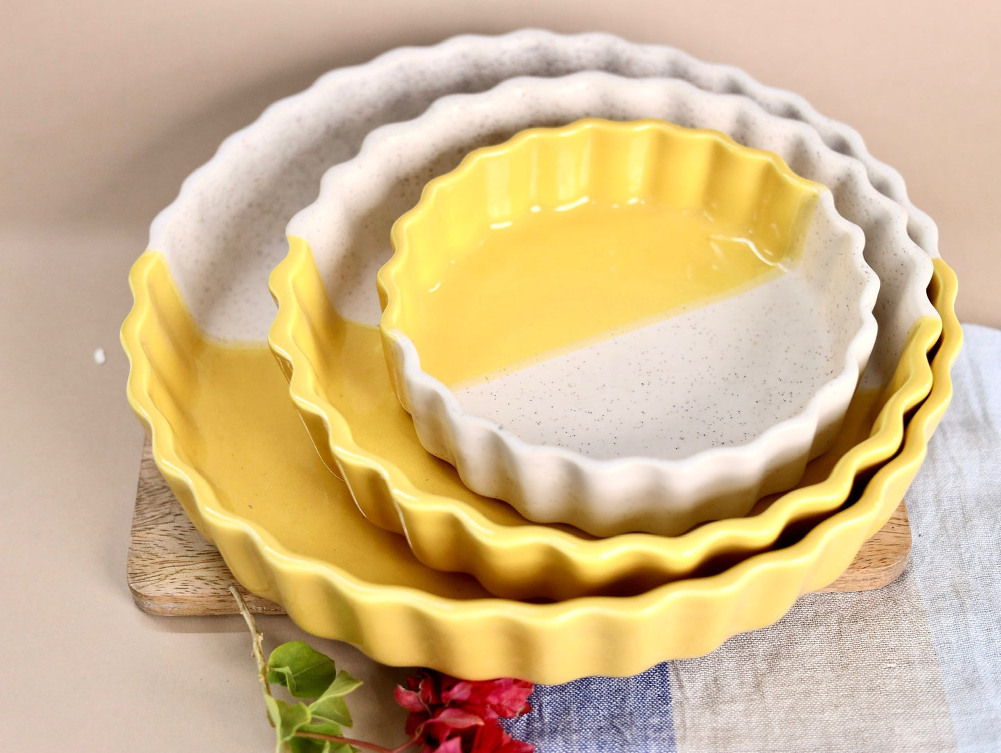 Yellow Pie Dishes