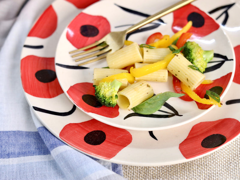 Red Poppy Quarter Plate