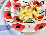 Red Poppy Dinner Plate