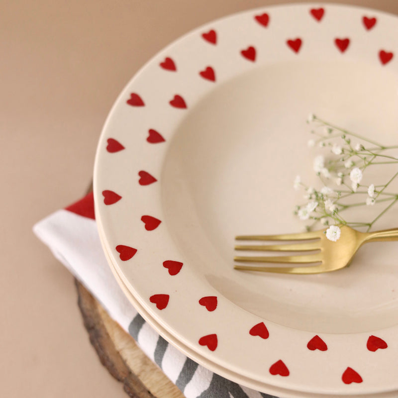Beating Heart Pasta Plate Large