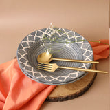 Grey Moroccan Pasta Plate Large