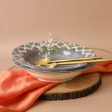 Grey Moroccan Pasta Plate Large