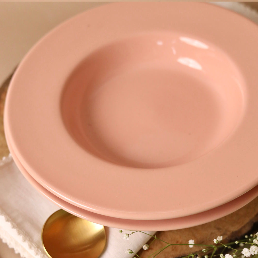 Pink Gigi Pasta Plate Large