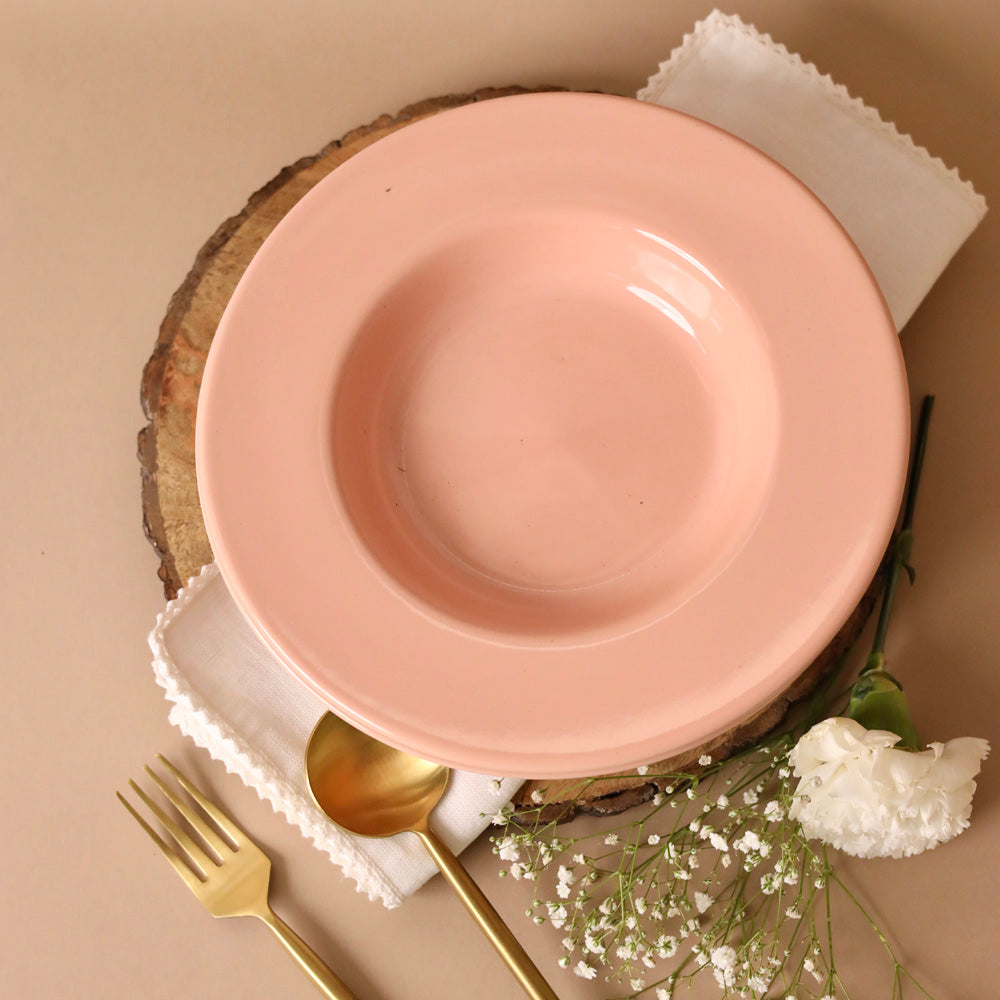 Pink Gigi Pasta Plate Large