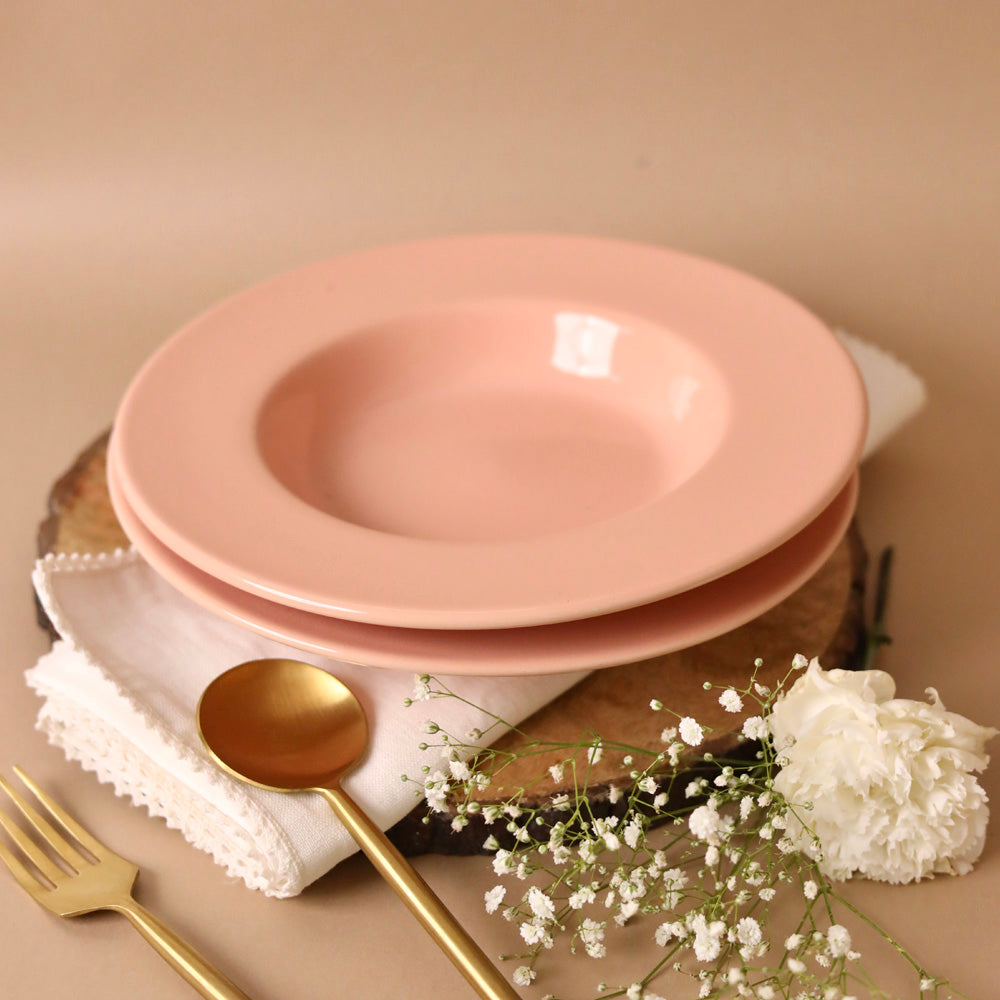 Pink Gigi Pasta Plate Large